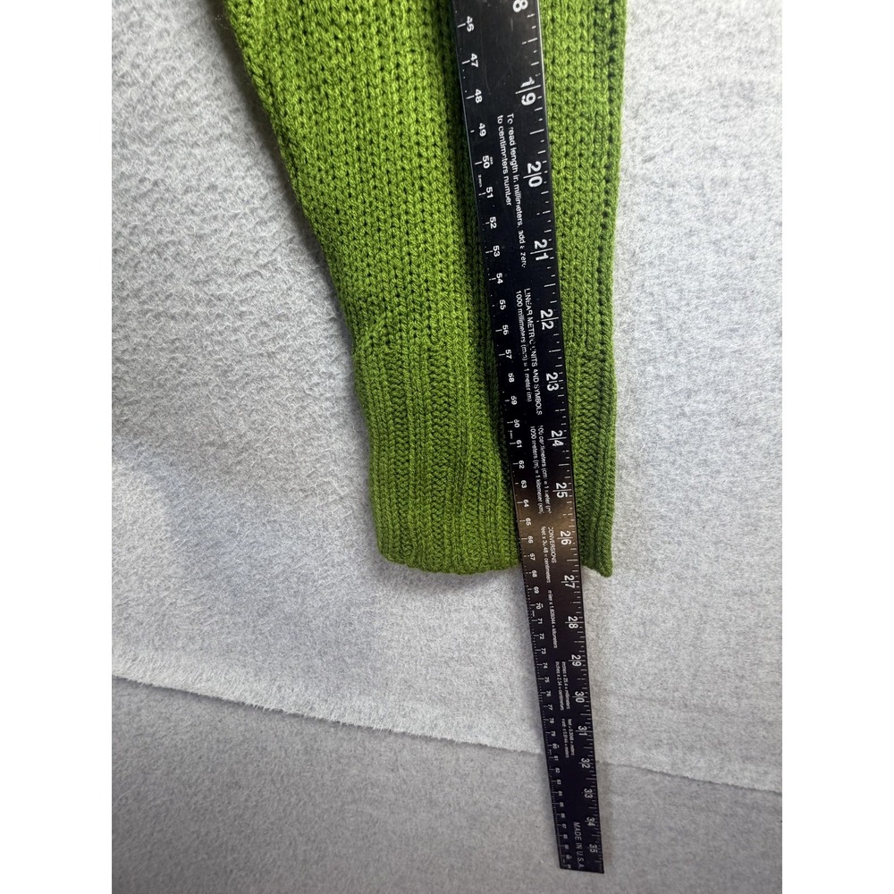 Faded Glory Sweater Womens XL Green Turtleneck Cable Knit Pullover Long Sleeve - Picture 7 of 9
